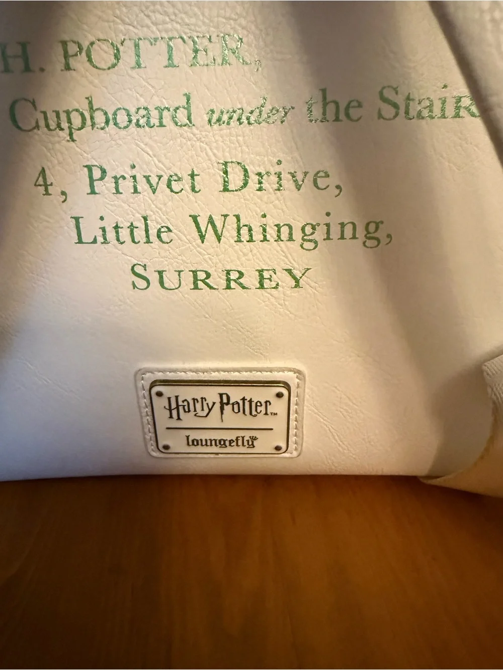 Harry Potter white Loungefly Envelope Pin Collector Mini Backpack